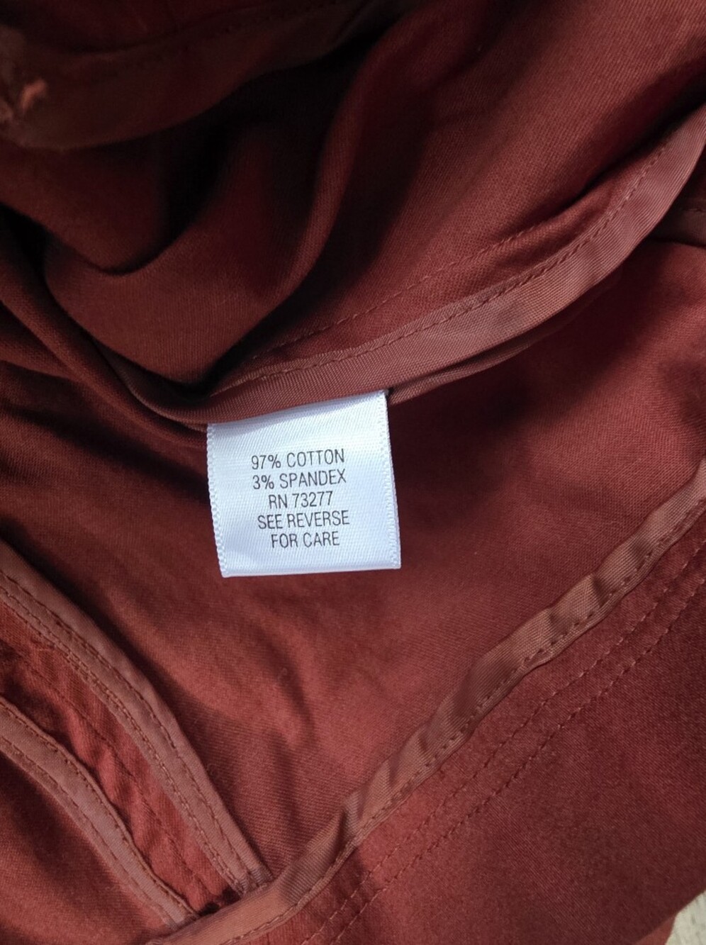ELLE Very Pretty Ruffles in Front,Med,Dark Rust Color Jacket - Picture 4 of 6